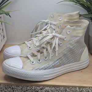 Converse CTAS Clear Sided Logo Mens Size 10.5 High Top Shoes Casual Skateboard